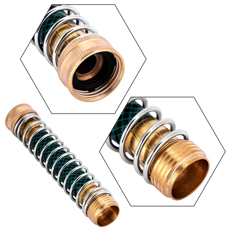 Hztyyier Hose Extension Adapter with Coil Spring Flexible Hose Protector