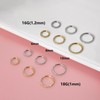Lantine 16g 18g Septum Piercing 14K Gold/14K White Gold Hinged