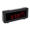 LED Clock Natural Sound Time Date Temperature Display Glowing Digital