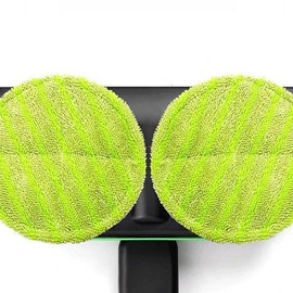 FSSTUD Reusable Mop Pads Microfiber Small Floating Mop Pads, Round Electric Mop Heads, Wet Floor Mop Pads for Home, Pack of 6