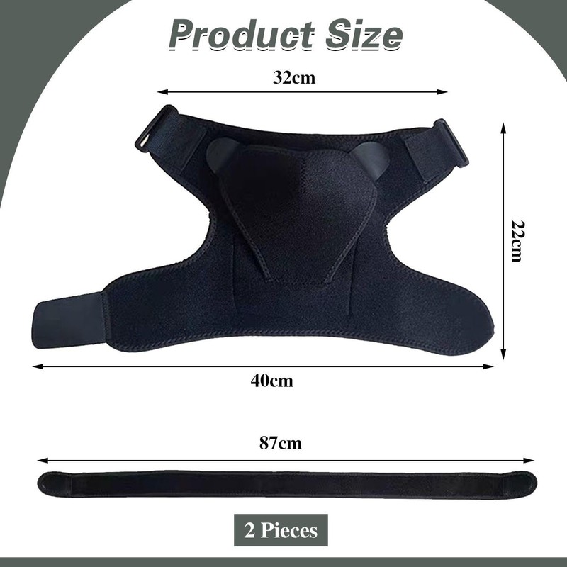 Pack of 2 Sports Shoulder Straps, Adjustable Shoulder Straps, Anti-Stress