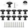 nutmanel Pack of 10 Furniture Knobs, Black Drawer Knobs, Cupboard
