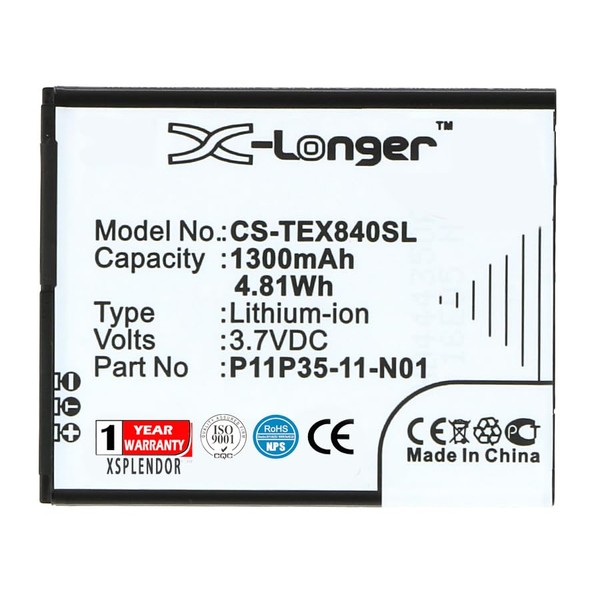 XSPLENDOR CS 1300mAh Replacement Battery for Texas INSTRUMENTSSELECT TI-Nspire CX