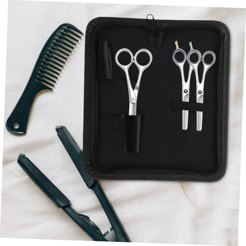 Baluue Scissor Bag for Barber Canvas Pu 21.5cm x 8cm