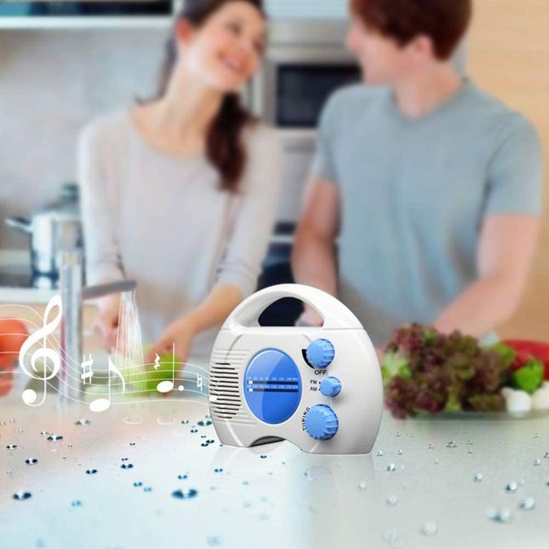 Waterproof Shower Radio Wireless Portable Radio Am/FM Wall Hanging Radio