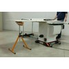 BORA Portamate PM-5093 Tri Function Pedestal Roller 11.25" Polished Steel