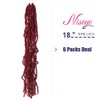Niseyo Faux Locs Crochet Hair 18 Inch Soft locs, 6