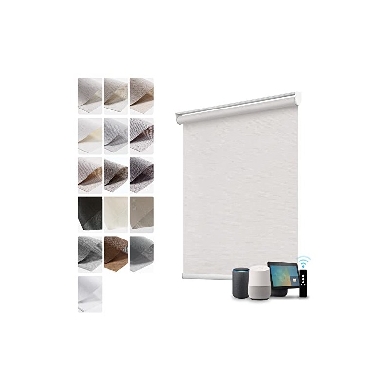 Motorized Shades Semi Blackout Fabric Sample Smart Blinds Work with