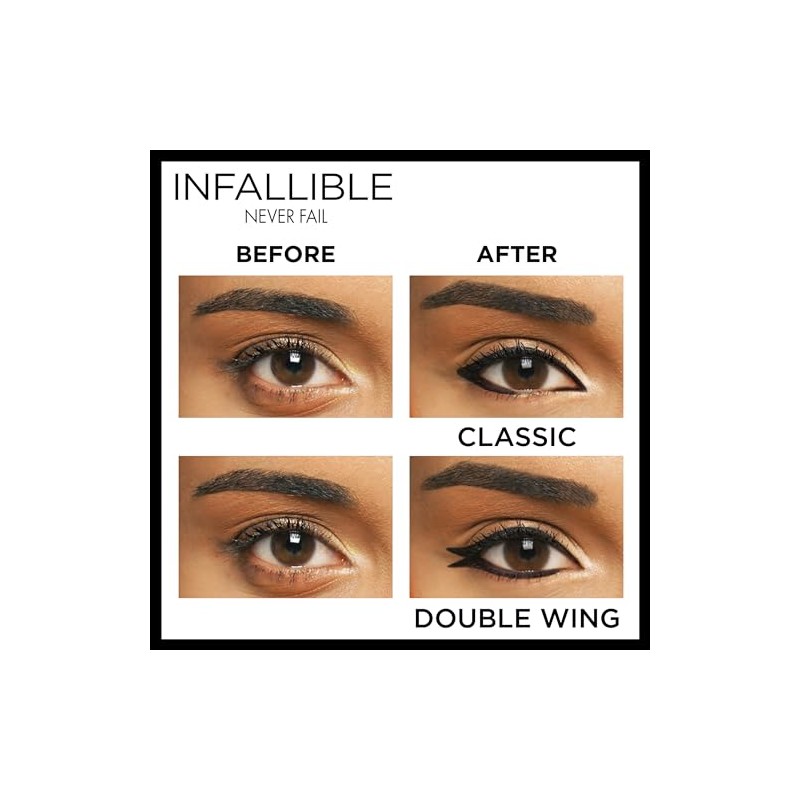 L'Oréal Paris Makeup Infallible Never Fail Pencil Eyeliner, Black, 0.008