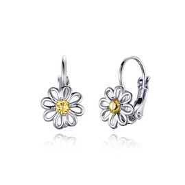 Philip Jones Daisy Crystal Drop Earrings Created with Zircondia® Crystals