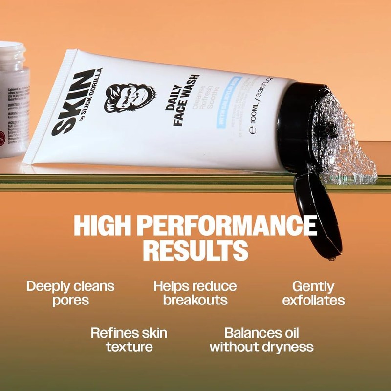 Slick Gorilla Daily Face Wash for Men with Salicylic Acid