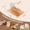 CAWIU Manual Bread Slicer with Hand Crank- Adjustable Thickness Bread