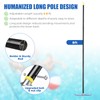 Heavy Duty 8FT Pool Brush Combo - 2-in-1 Pool Scrubber