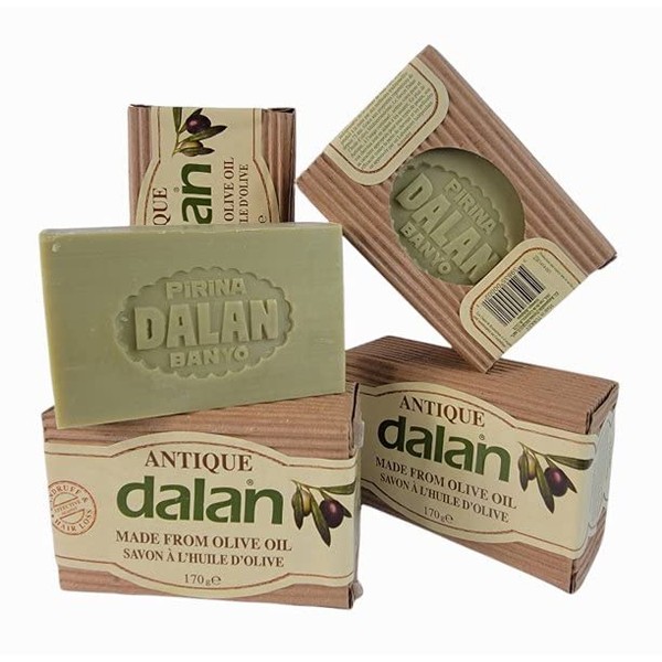 Dalan Antique Olive Oil Bar Soap 100% Natural 6 Pack