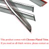ZTT Smoke Tinted Window Deflector Wind Rain Guards For 2022-2024