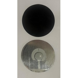 Anti-Tick Label Round 4 cm Black Deactivatable 8.2 MHz Pack of 900