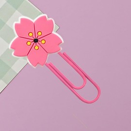 24 Pcs 12 Colors Paper Clips Zem BetterJonny Clips Flower Cute Enamel Bookmark Pay Metal Stationery Document Organizer Invitation Sticky Notes Letter Book Notepad Colorful Bookmark Decoration