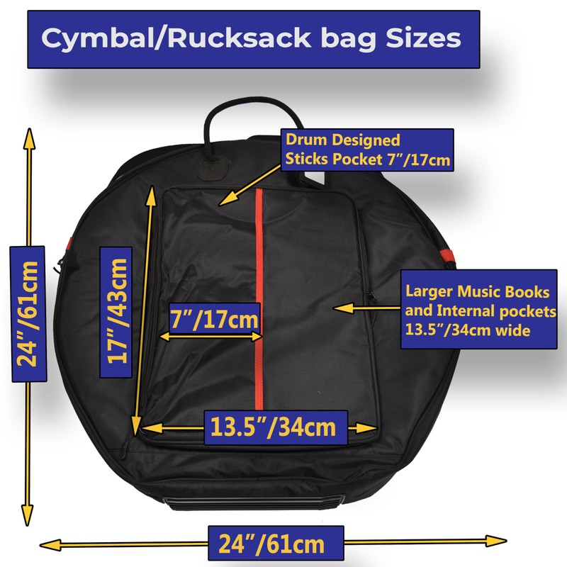 Joymaney 24" cymbal bag (Rucksack)