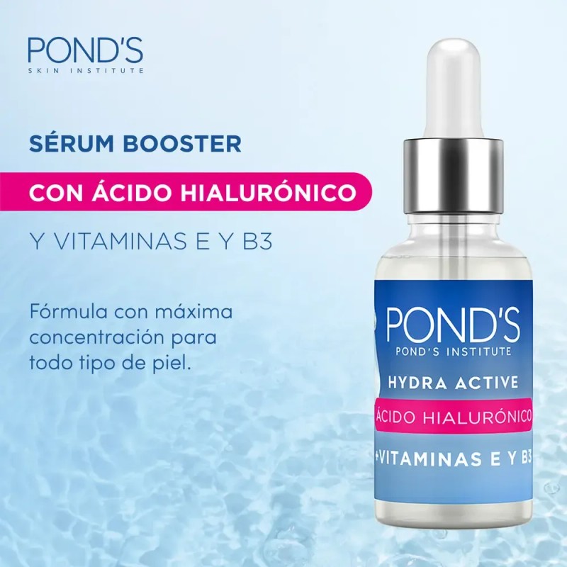 Pond’s Sérum Facial con Ácido Hialurónico 30 ml Día y