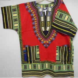 handmade Dashiki Mens Womens African Shirt Boho Poncho Hippy Black Aqua Tribal One Size