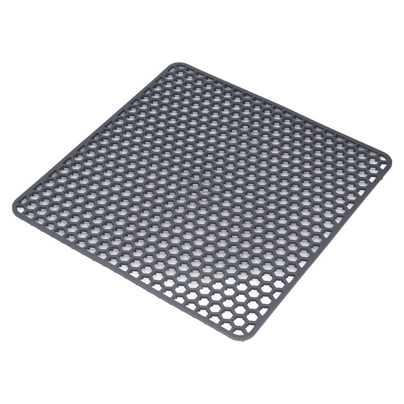 Sink Mat Silicone Durable Grid Design Anti Slip Sink Protection