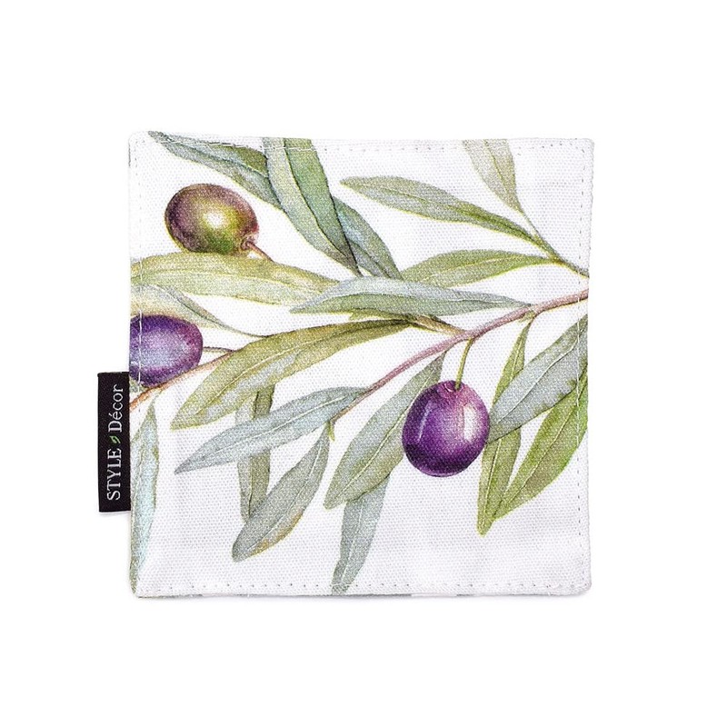 Style Decor W3000820 Coasters Reversible Fashionable Cloth Set of 4