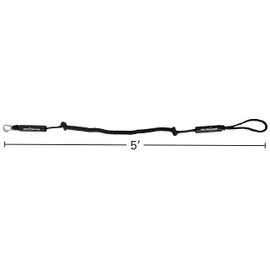 Extreme Max 3006.3095 BoatTector PWC Bungee Dock Line Value 2-Pack - 5', Black