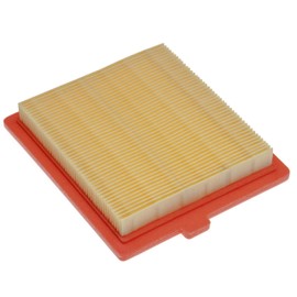 vhbw Replacement Filter (1 x Air Filter) Compatible with Castelgarden/GGP/STIGA SV40 Lawnmower, 12.2 x 10.8 x 2 cm, Yellow, Orange