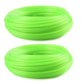 PLULON 2 Rolls Strimmer Wire 2.0mm x 20m Round Strimmer Line Grass Trimmer Wire Heavy Duty Strimming Wire Cord Cable for Garden Electric Strimmers, Green