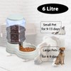 Gravity Automatic Pet Feeder for Large Breeds,6L Dog Food Feeder