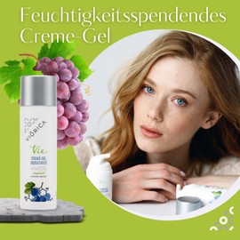 VIORICA Hydrating Cream Gel SPF 20 - Feuchtigkeitspflege und UV-Schutz für empfindliche Haut - Leichte Textur, zieht schnell ein, natürliche Inhaltsstoffe, Anti-Aging Effekt, 50ml