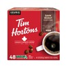 Tim Hortons Dark Roast 100% Arabica Ground Coffee KCUPs, 48ct