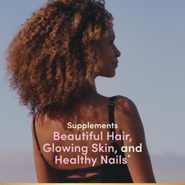 Nature's Bounty Optimal Solutions Hair, Skin & Nails Vitamin Gummies with Biotin, 2500 mcg, Strawberry, 80 Count, 40 Total Servings
