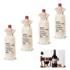 4PCS Wine Gift Bag, "New Chapter of Your Life", Reusable