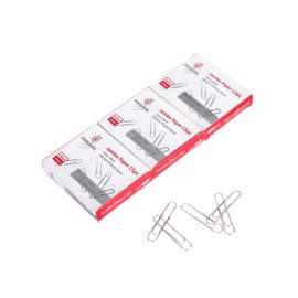 PAPERPAL Jumbo Paper Clips Nonskid, 300 Large Paper Clips (3 Boxes of 100 Each), Paperclips for Office School & Personal Use, Daily DIY, 2" Silver Heavy Duty Non-Skid Paper Clips Jumbo Size