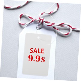 FELTECHELECTR 200pcs Blank Tags for Pricing and Labeling Oil and Tear-Resistant for Clothing Jewelry and Retail Store Supplies