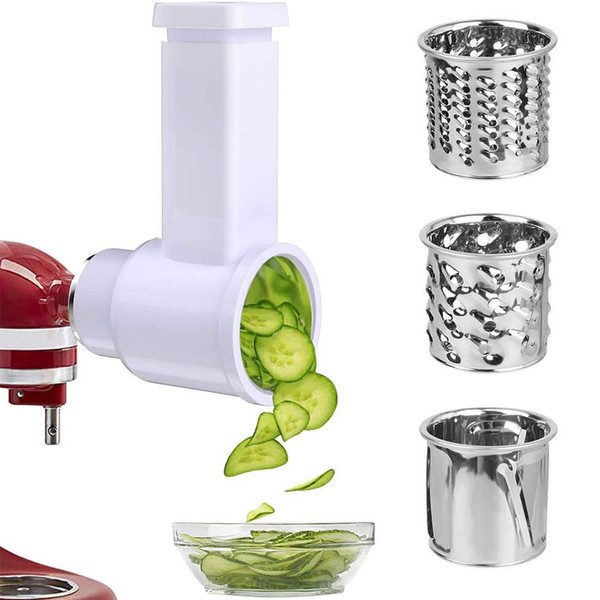 Orino Slicer Shredder Attachments for KitchenAid Stand Mixer Cheese Grater