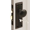 MaxxGeek Mortise Keyed Lock Set with Classic Knobs, Perfect for