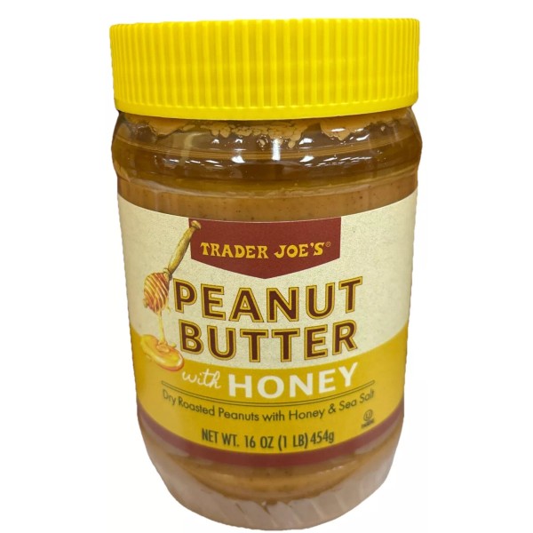 Trader Joe’s Peanut Butter with Honey 16oz 454g (1 Jars)
