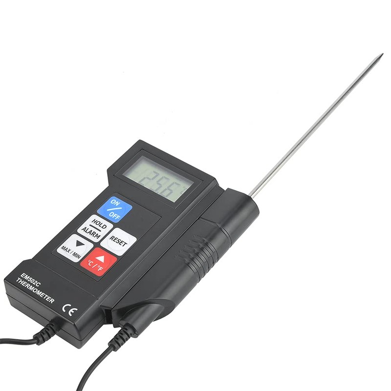 Digital Electronic Thermometer Probe 17CM Fahrenheit/Celsius Switch, Memory Function, Automatic/Manual