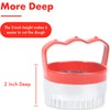 2 Pcs Fluted Round Cookie Cutter with Handle 3“ 4”,