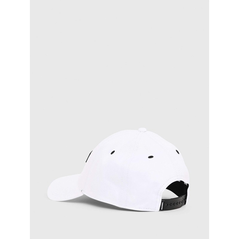 Diesel 00SIIQ0BAUI Men's Cap, Vintage Logo Cap, white