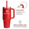 Royal Radix 40 oz Tumbler with a handle and straw,