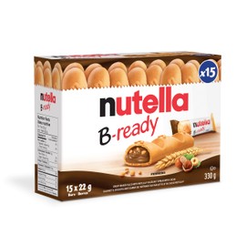 Nutella B-ready, 330g, 15 bars pack, Crunchy wafer filled with delicious Nutella
