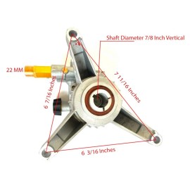 himore 2800 PSI Pressure Washer Pump Vertical 7/8 Crankshaft Homelite UT80993F Free Key