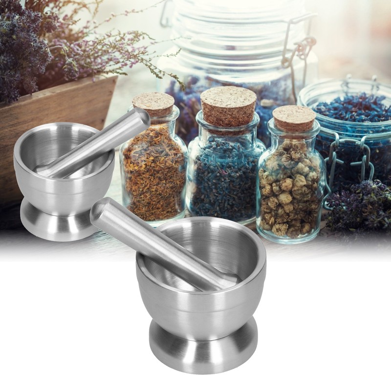 Garlic Grinder Manual Food Grade Stainless Steel Pills Spice Grinding
