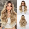 Esmee Long Wavy Brown Gradient Blonde Wigs for Women Natural