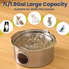 PawsPik Ultra-Quiet Stainless Steel Dog Water Fountain, 1.8-gal