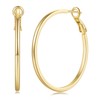 SANDRA REDD Gold Hoop Earrings 14K Gold Earrings for Women