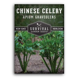 Survival Garden Seeds - Chinese Celery Seed for Planting - Packet with Instructions to Plant and Grow Your Home Vegetable Garden - Non-GMO Heirloom Variety